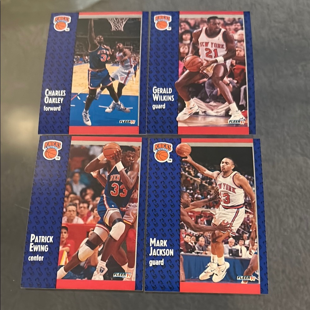 New York Knicks Basketball Trading Cards 1991